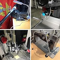 Vista 6 de Luz para Máquina de Coser, Lámpara de Trabajo Magnética LED, 30 LED, 6W, Multifuncional, Cuello de Ganso Flexible, Lámpara de Costura con Base