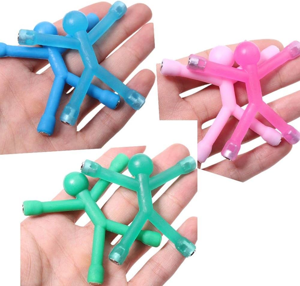 8 Aimants Mini Homme Souple Caoutchouc - Aimants Réfrigérateur Fun Et Décoratifs