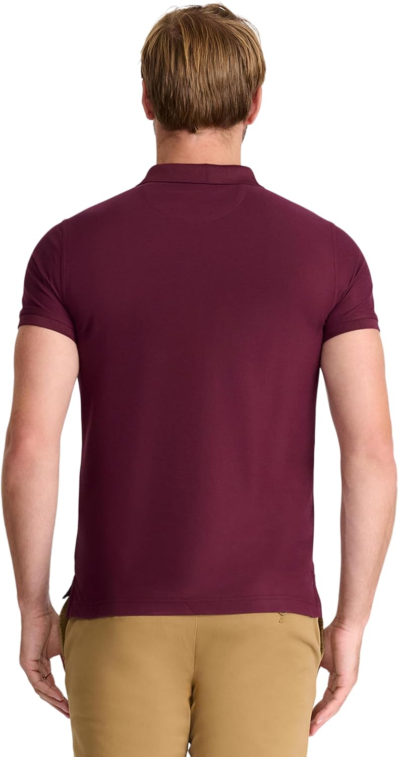 Izod Men's Advantage Performance Short Sleeve Fashion Polo Shirt - Image 3