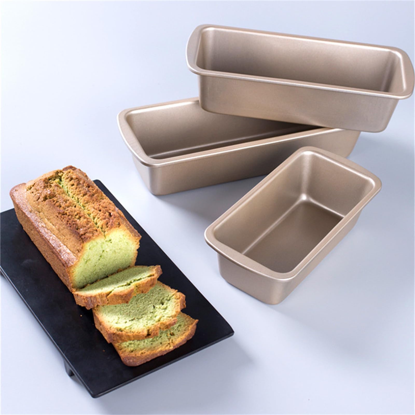 Backform für Kuchen Lange Kuchen-Toastform, antihaftbeschichtet, Brotkasten, Kuchenbacken, Backform, Heimwerkzeuge, Ofengebrauch, 3 Stück