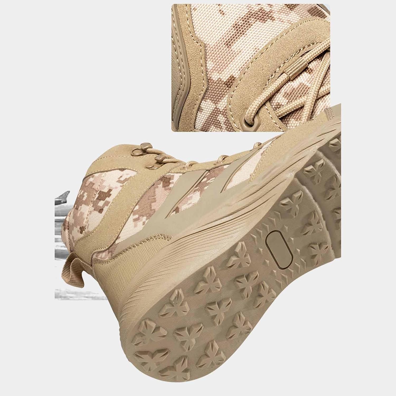 CLSQLXYJZC Men's Military Tactical Boots, Men's Waterproof Hiking Work Boots Lightweight Combat Boots Outdoor Men's Tactical Military Combat Boots Jungle Boots