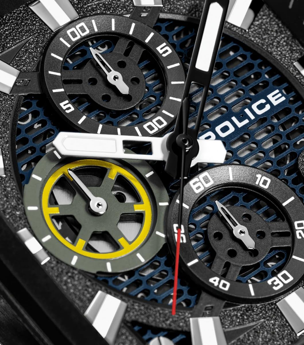 Police PEWGO00776X0 Clout Octet Herrenuhr mit 8 Silikonbändern zum Wechseln