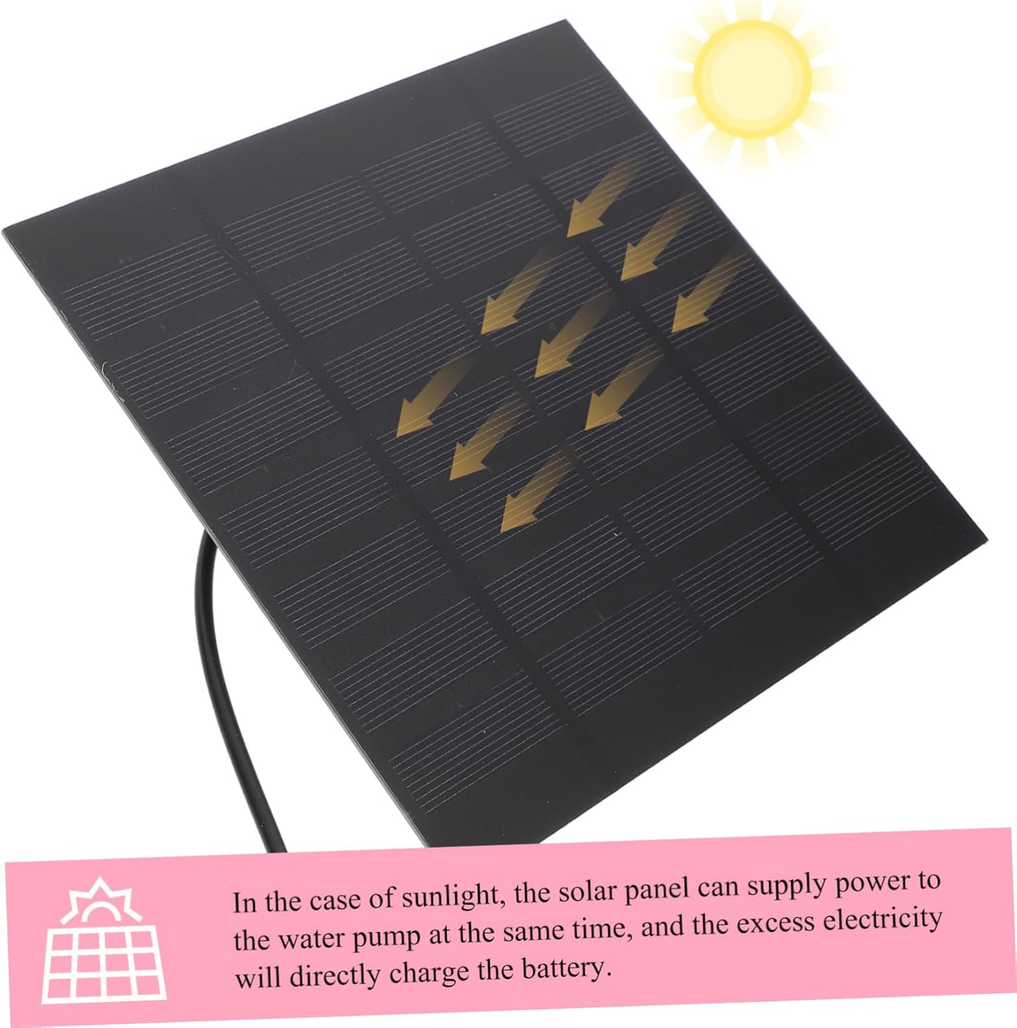 Solar Lotus Flowers Fountain Solar-Powered Water Feature for Outdoor Pool Decoration