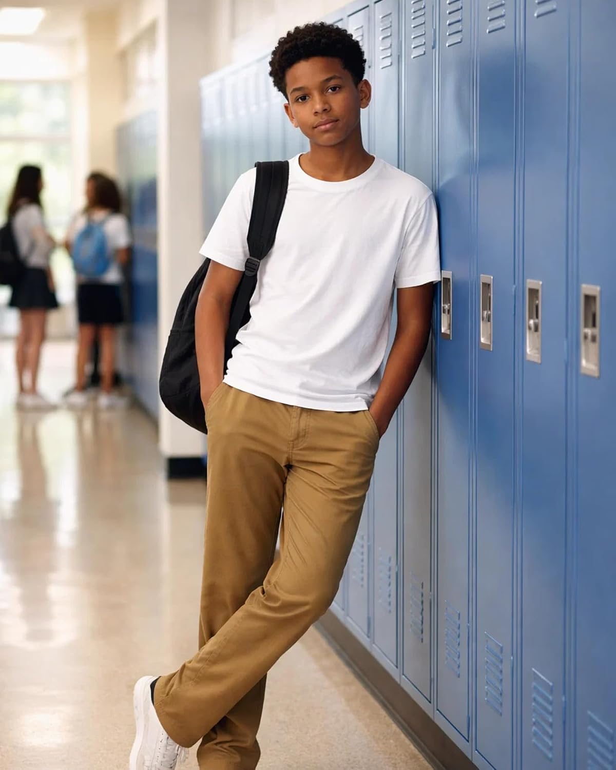 Volcom Boys Uniform Pants Stretch Woven Chino for School and Casual Wear | Secure Button-Closure Waistband, Runs Snug through the Waist and Hip, Consider Sizing Up