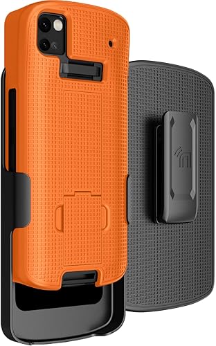 Miniatura 10 de Funda con clip para escáner de computadora móvil Zebra TC53 TC58, cubierta rígida delgada con soporte y rotacióntrinquete Combo de funda de cadera