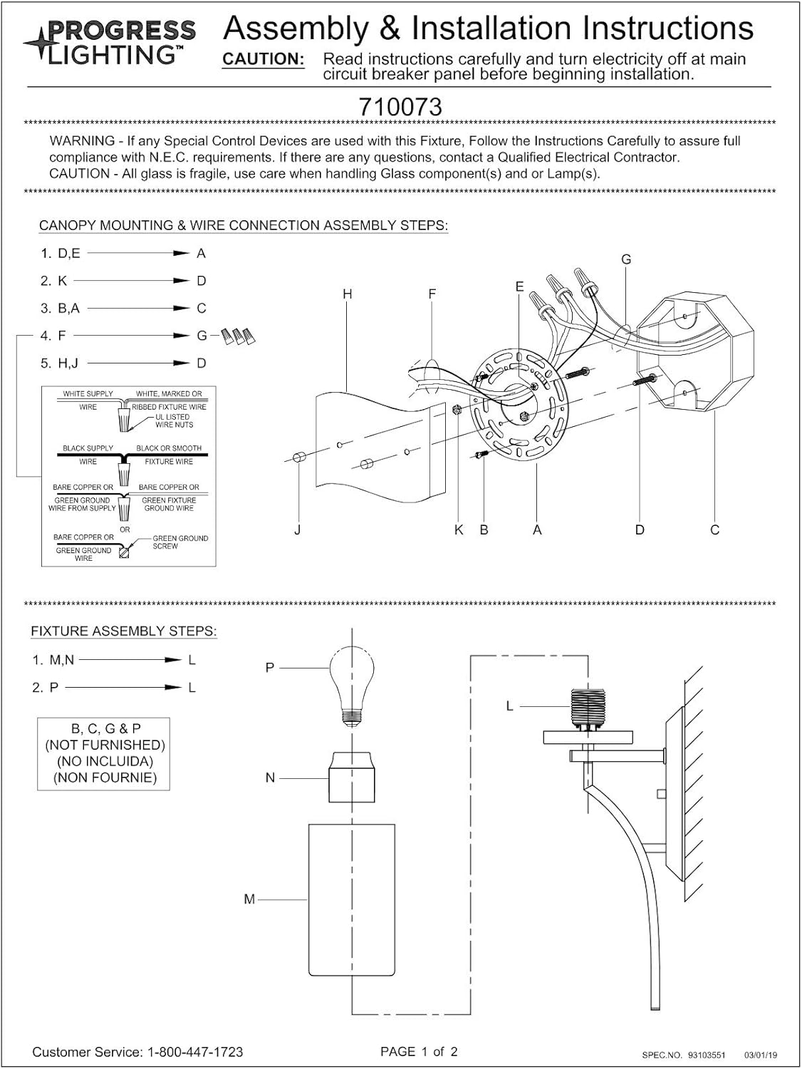 Progress Lighting Lassiter Collection Black One-Light Wall Bracket