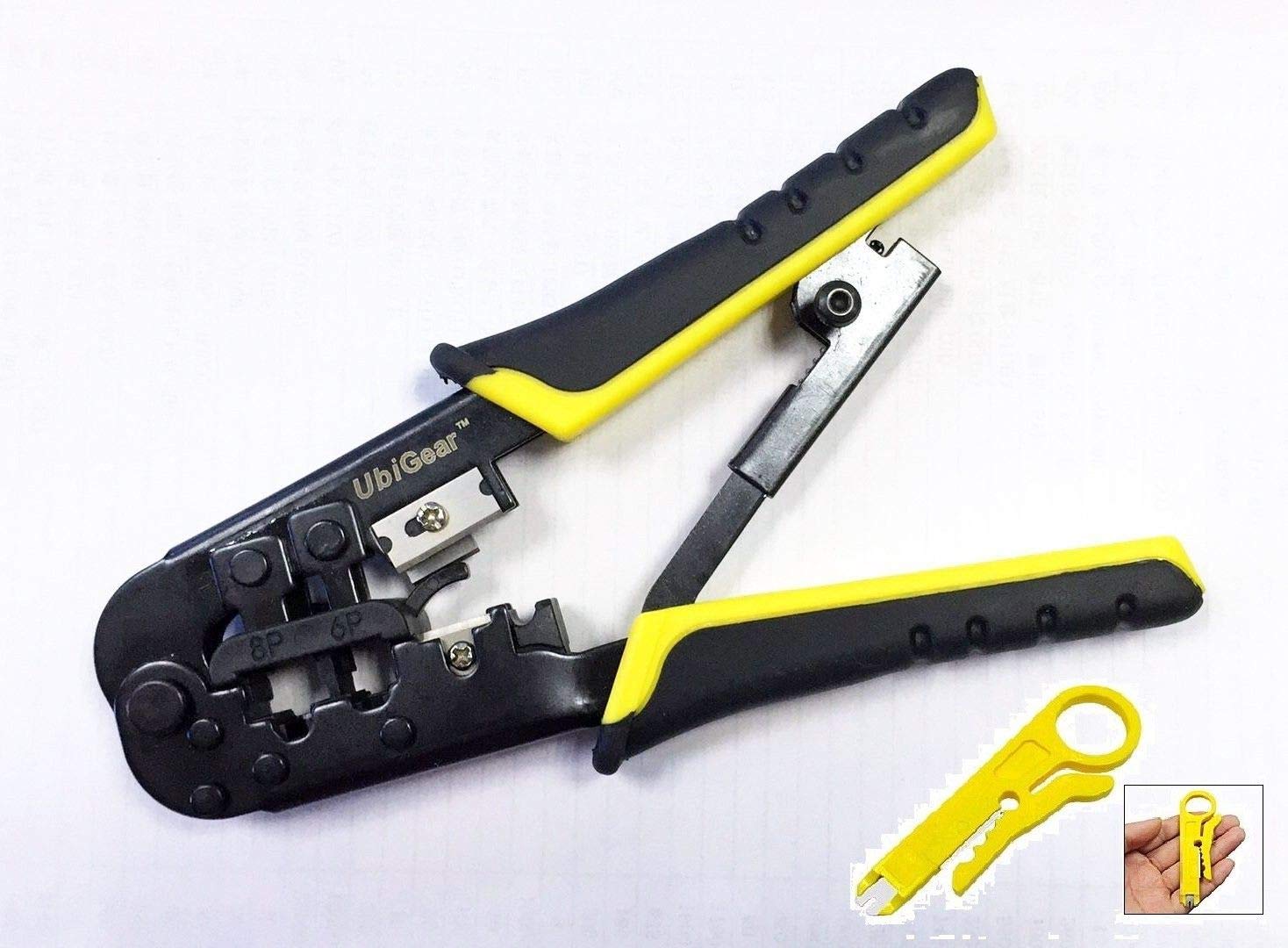 RJ45 RJ11 Crimping NETWORK TOOL KIT CABLE CRIMP CRIMPER LAN WIRE STRIPPER Kits