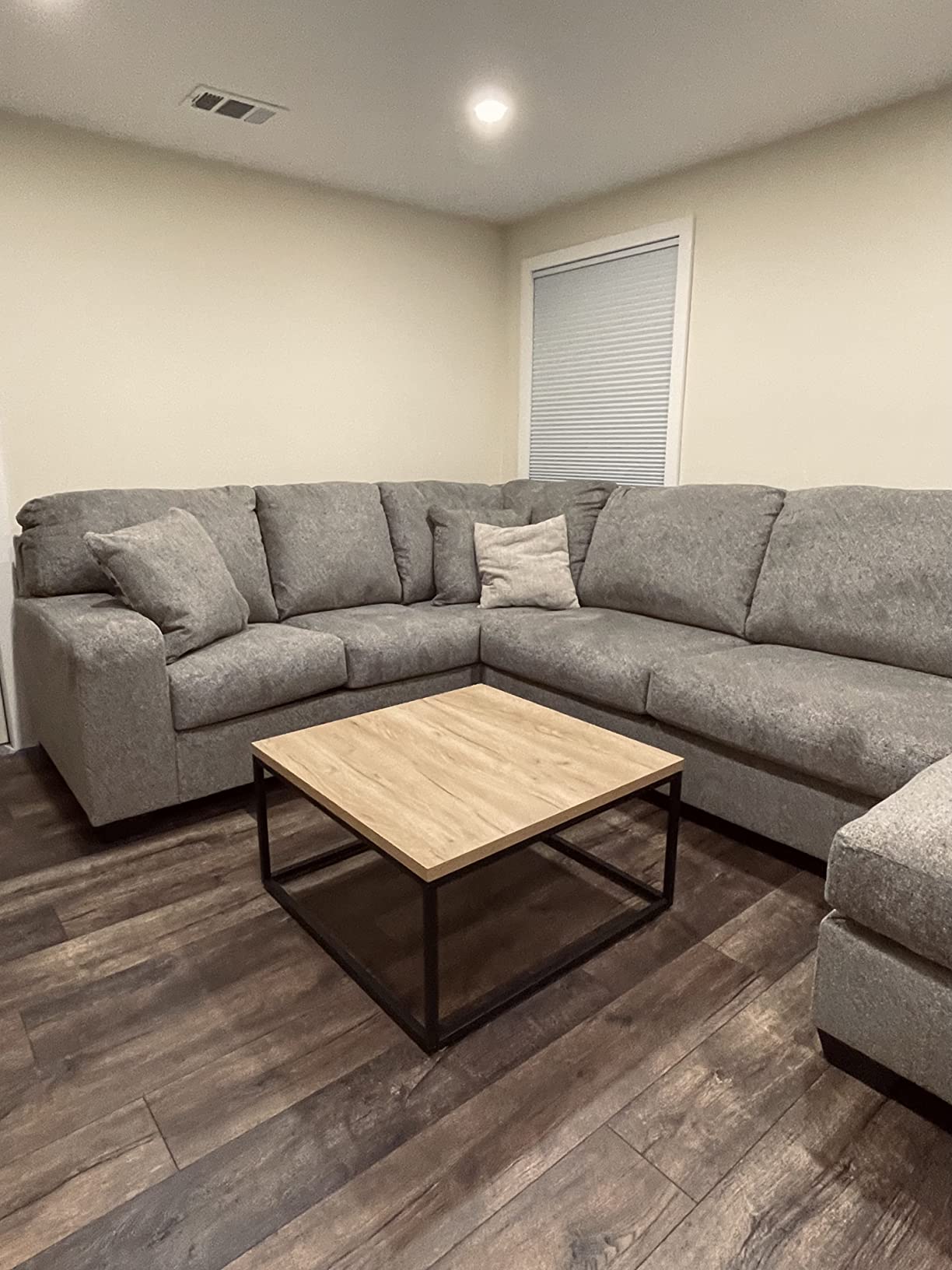 24/mo Finance CENSI French Oak Coffee Table Square for Living Room