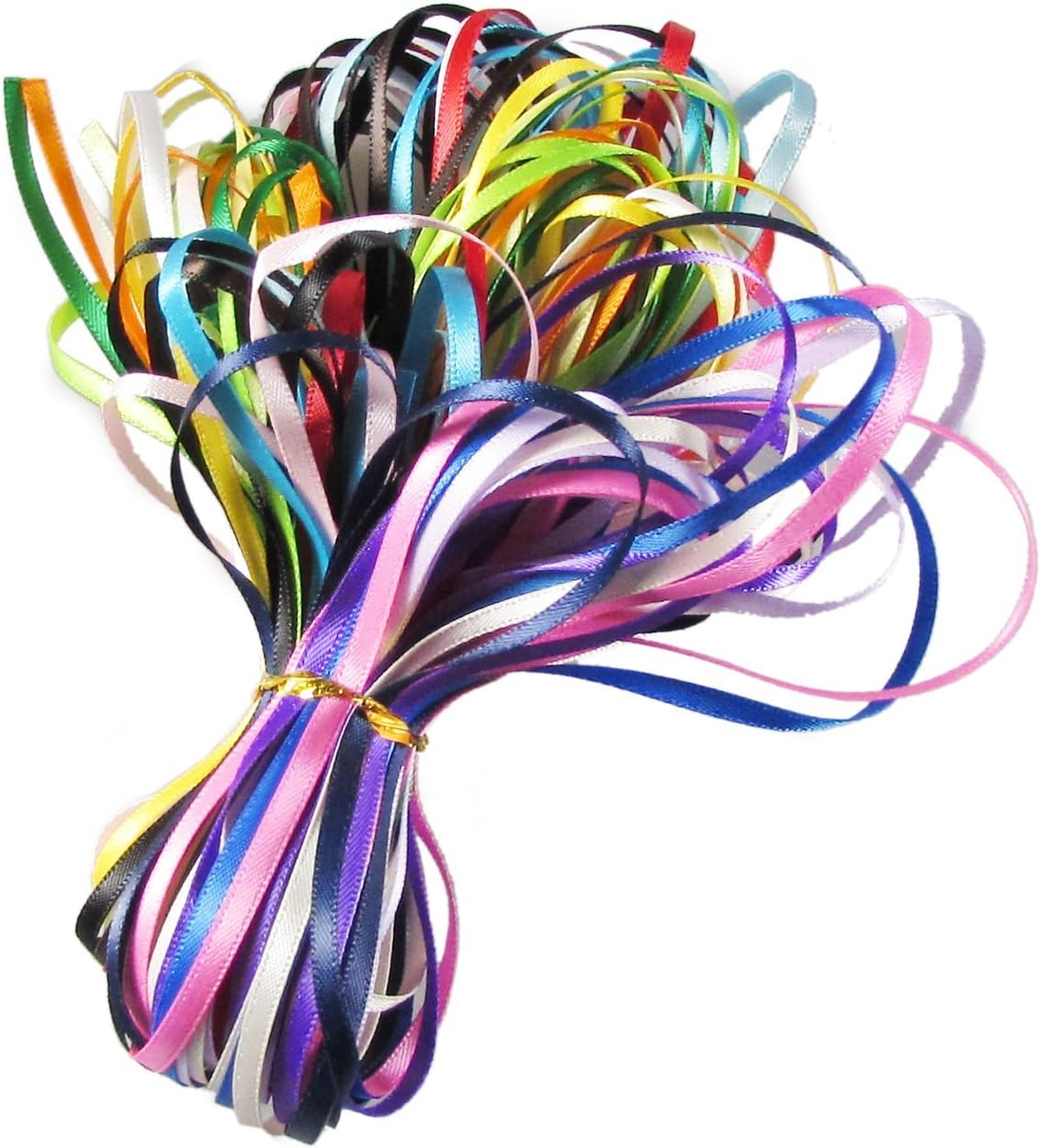 36yd(18x2yd) 1/8" Satin Ribbons for Hair Bows, Floral Designs, Gift Wrapping, Sewing and Crafts