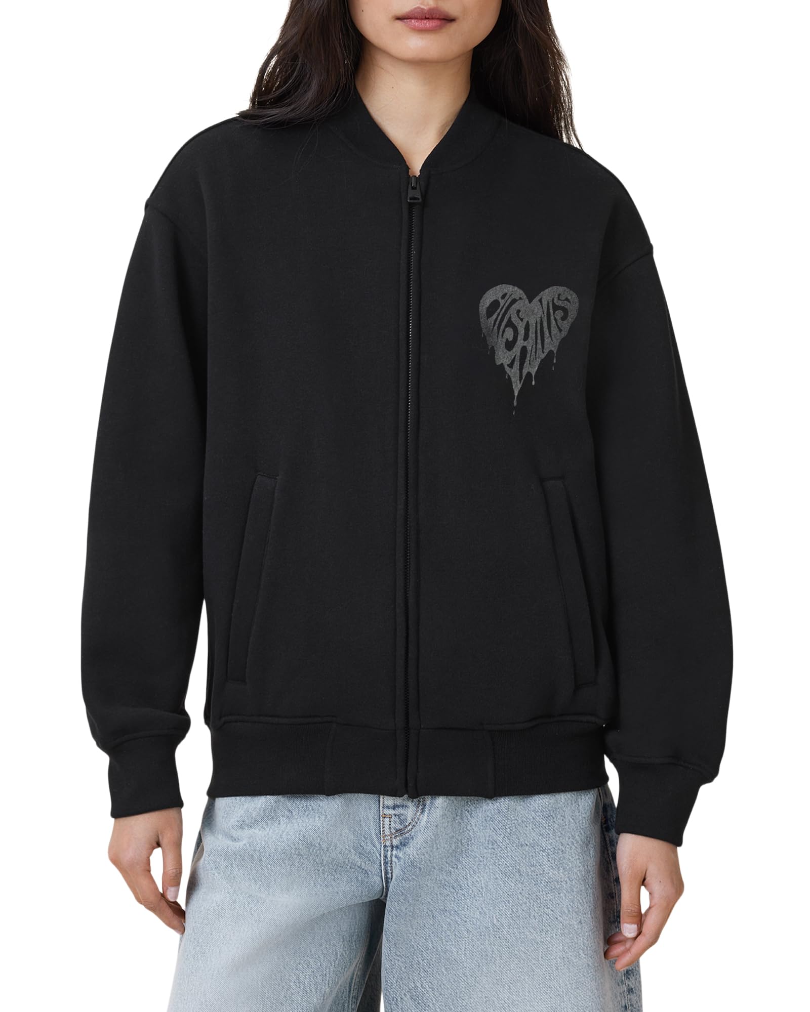 Photo 1 of AllSaints Women's Poster Belle Bomber Black Size M