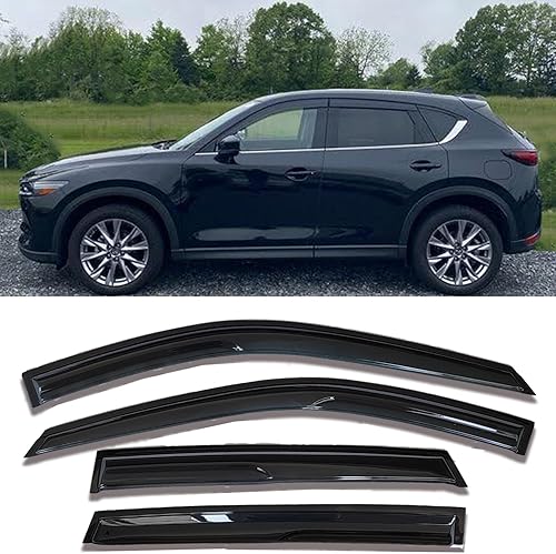 Miniatura 29 de Viseras para ventanas laterales, protectores contra la lluvia, deflectores de ventilación para Honda CRV (CR-V) 2017 2018 2019 2020 2021 2022 LX EX