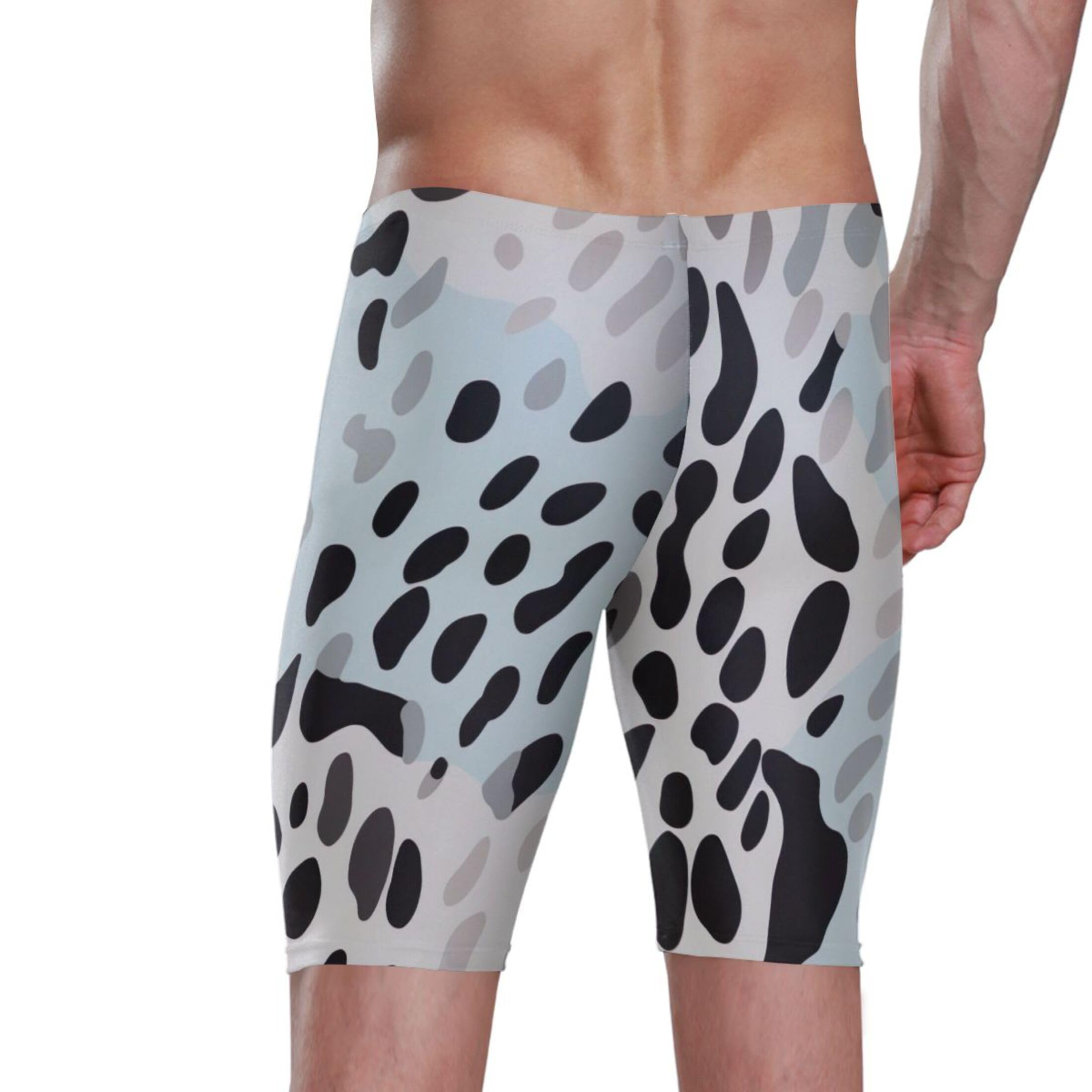 UMIRIKO Leopard Men's Swimsuit Swim Jammers L B0401158