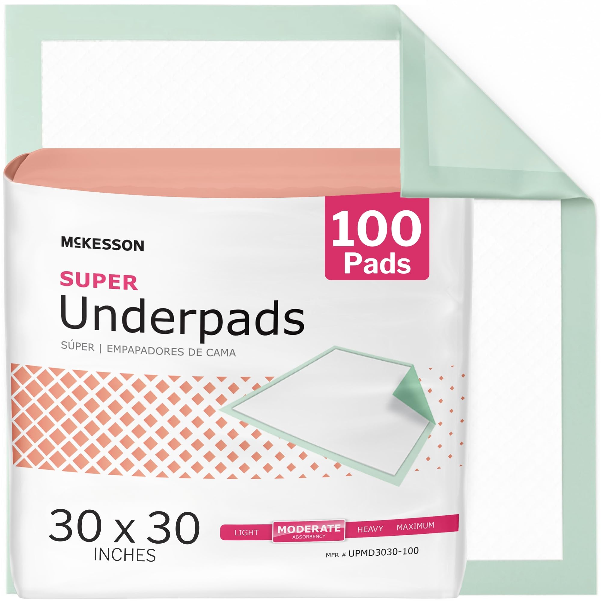 McKesson Super Underpads 30 by 30 inch