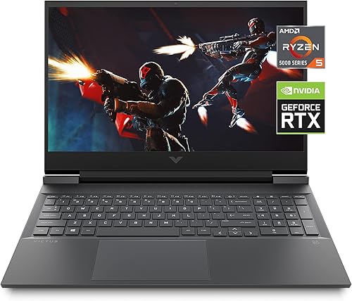 Portátil Victus 16, NVIDIA GeForce RTX 3050, procesador AMD Ryzen 5 5600H, 8 GB de RAM, SSD de 512 GB, pantalla IPS Full HD de 16.1 pulgadas,