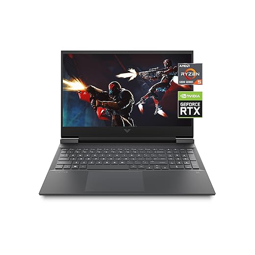 Victus 16 Gaming Laptop, NVIDIA GeForce RTX 3050, AMD Ryzen 5 5600H Processor, 8 GB RAM, 512 GB SSD, 16.1” Full HD IPS Display, Windows 10 Home, Backlit Keyboard, OMEN Gaming Hub (16-e0010nr, 2021)
