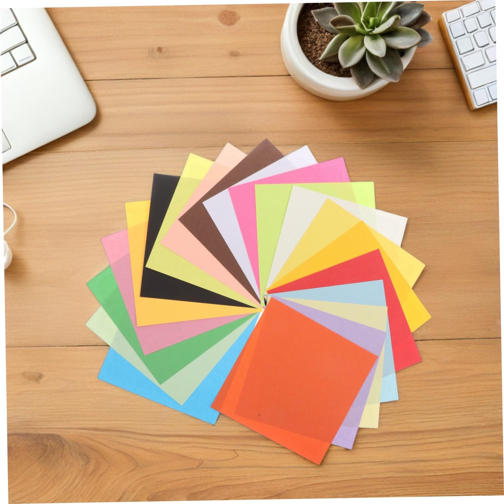 Origami Papier, Quadratisch, Doppelseitig, 600 Blatt, Papier
