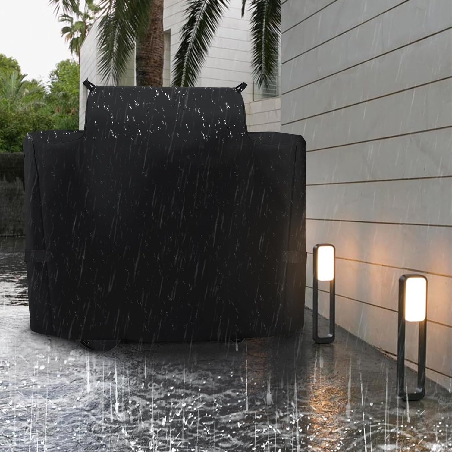 Grill Cover for Current Model G Dual Zone Grill, 600D Heavy Duty Waterproof Windproof UV Resistant BBQ Gas Grill Cover for Outdoor Barbecue, for Current Model G Grill and Griddle