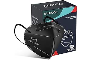 Lyka Distribution KN95 Face Masks - 50 Pack: Superior Defense Against Airborne Particles