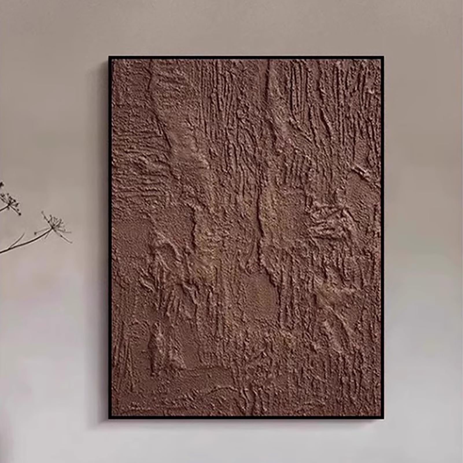Cache compteur électrique tableau extérieur avec plaque texture pierre
