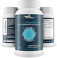 Vista 4 de Probiótico total con refuerzo prebiótico - Fórmula probiótica de 40 mil millones de UFC - Buenas bacterias con prebióticos para apoyar la salud