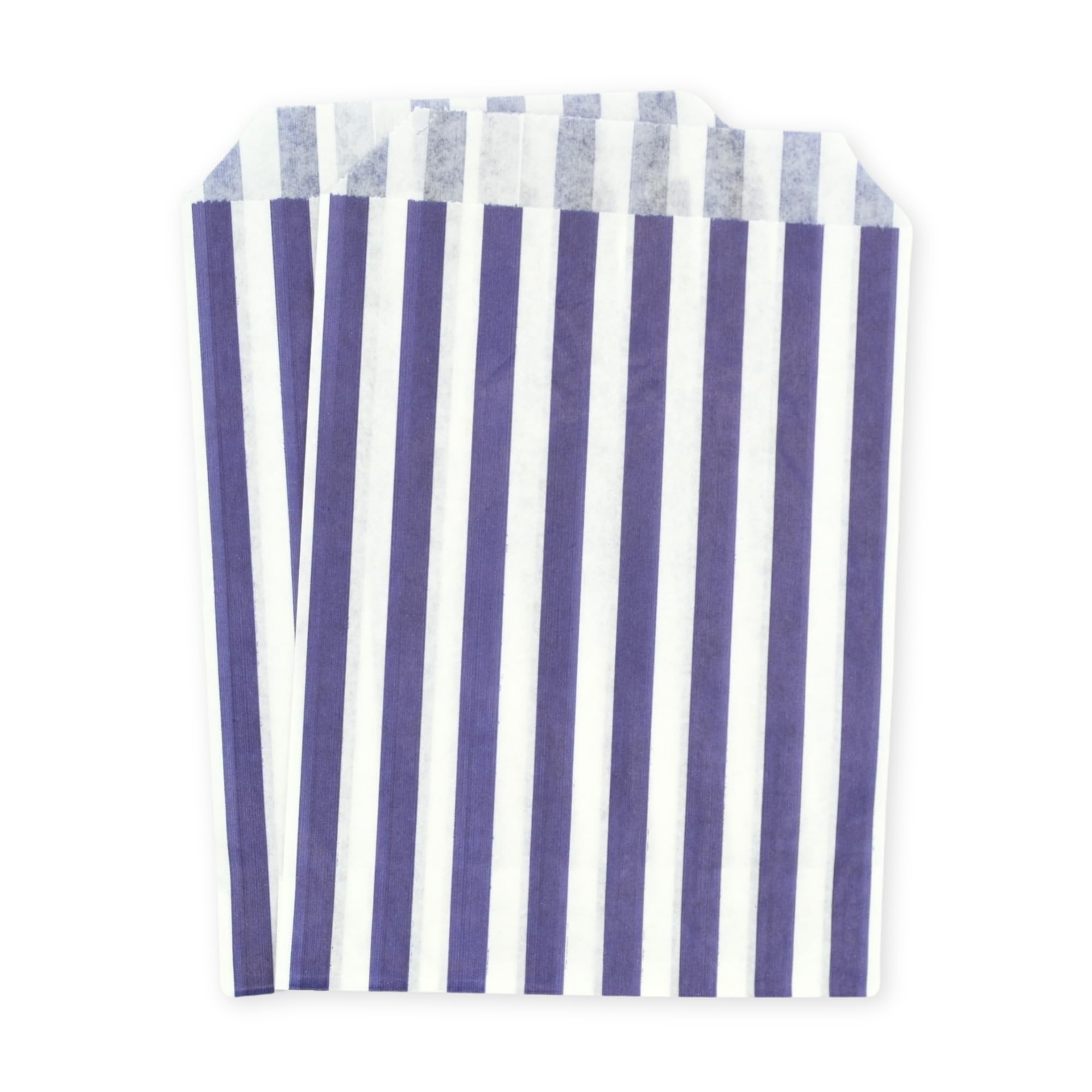 celloexpress 7" x 9" Blue Striped Paper Sweet Bags - Classic Confectionery Gift Shop Goodie Party Bags (Pack of 500) — image 1