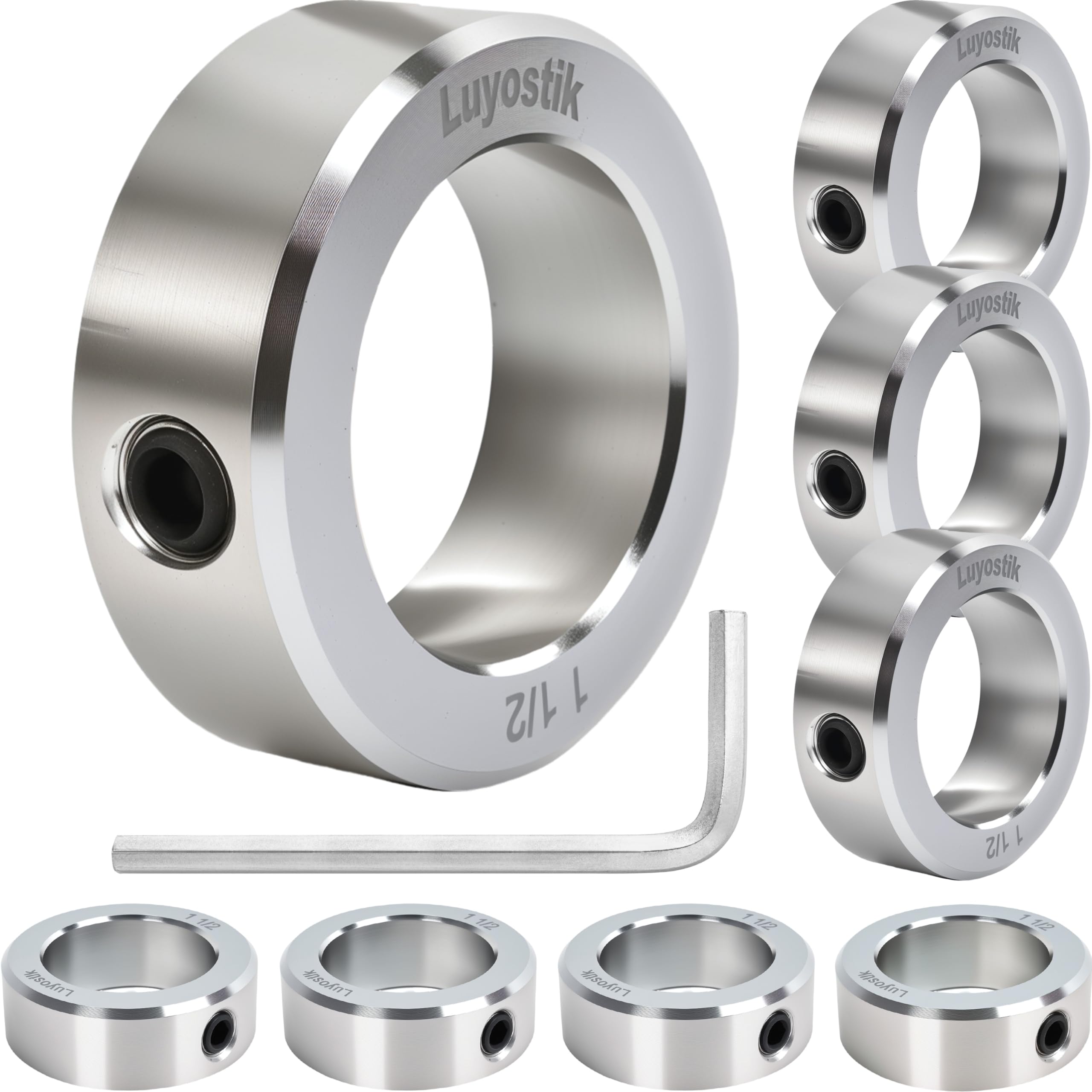 Zinc Plated Shaft Collars - 8 Pack -32 Zinc Plated Shaft Collars - 8 Pack -32