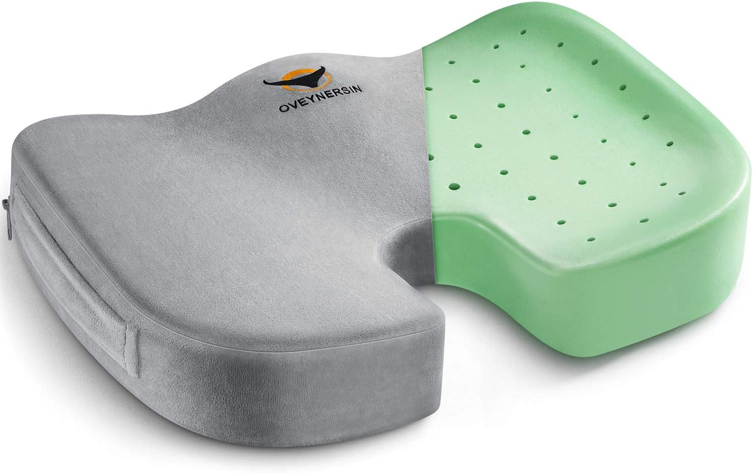 Seat Cushion for Office Chair - Desk Back Pillow Support Memory Foam Car Cushions Coccyx Orthopedic Hip Sciatica Pain Pad Computer Accessories for Women Men