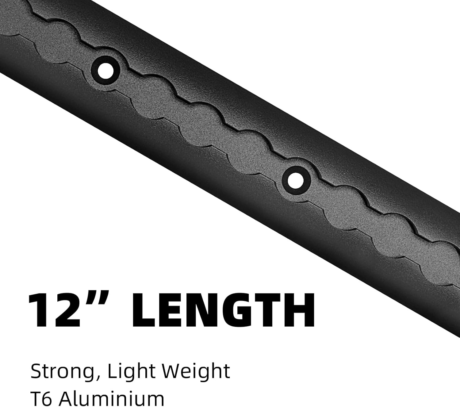 Aluminum L Track, 12 inch L Track Rail with 8 End Caps for Securing Motorcycles, ATVs, Dirt Bikes, Utility Tractors, and More, Use On Pickup Trucks, Vans, Or Enclosed Trailers, Pack of 4
