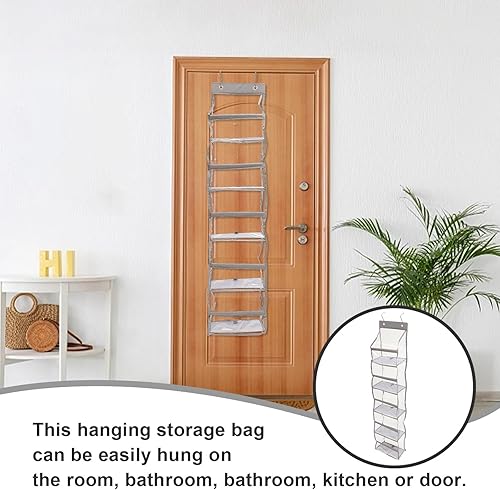 Miniatura 4 de VICASKY Over The Door Hanging Storage Bag Pocket Organizer with Hooks Oxford Cloth Multi-Purpose Shoe and Item Holder for Closet and Wall Space