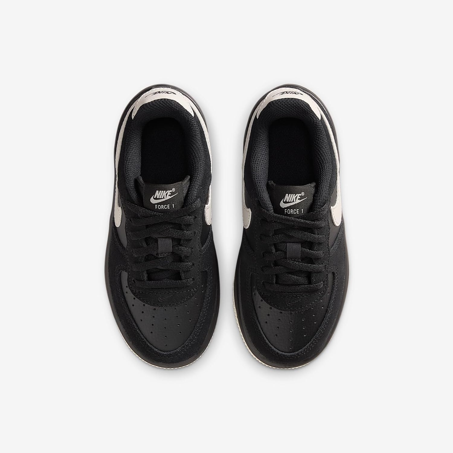 Nike Force 1 Low LV8 2 Little Kids' Shoes (Black/Light Bone)