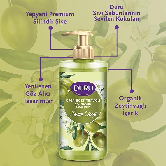 DURU Liquid Soap, Olive Oil Gold, 500 Milliliters