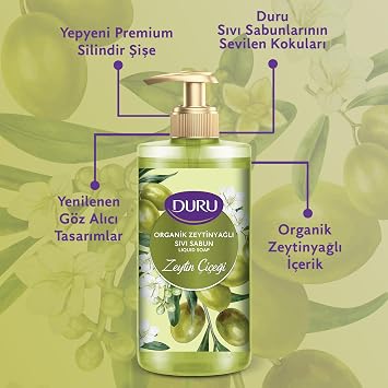DURU Liquid Soap, Olive Oil Gold, 500 Milliliters