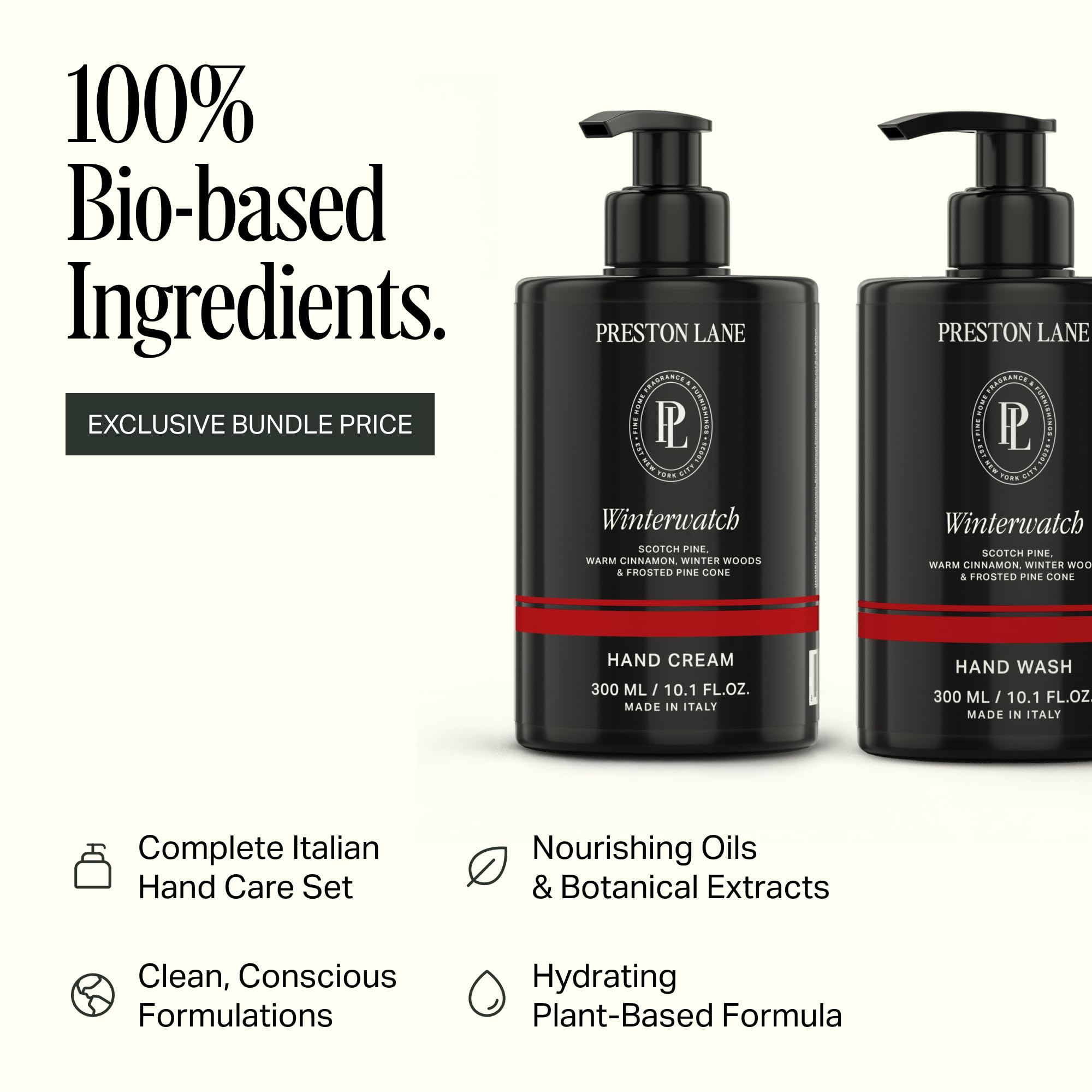 Preston Lane Scented Hand Wash & Hand Cream Set, 2-Piece