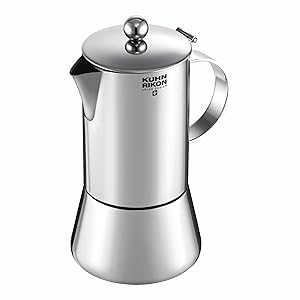 KUHN RIKON 38095 Cafetera italiana espresso JULIETTE acero inoxidable 0,5L 10 tazas inducción