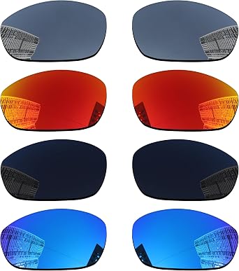 Acefrog 4 Pairs Polarized Replacement Lenses Compatible with Oakley Juliet Sunglasses, Perfectly Fit, Anti-scratch, Shatterproof, Value Pack