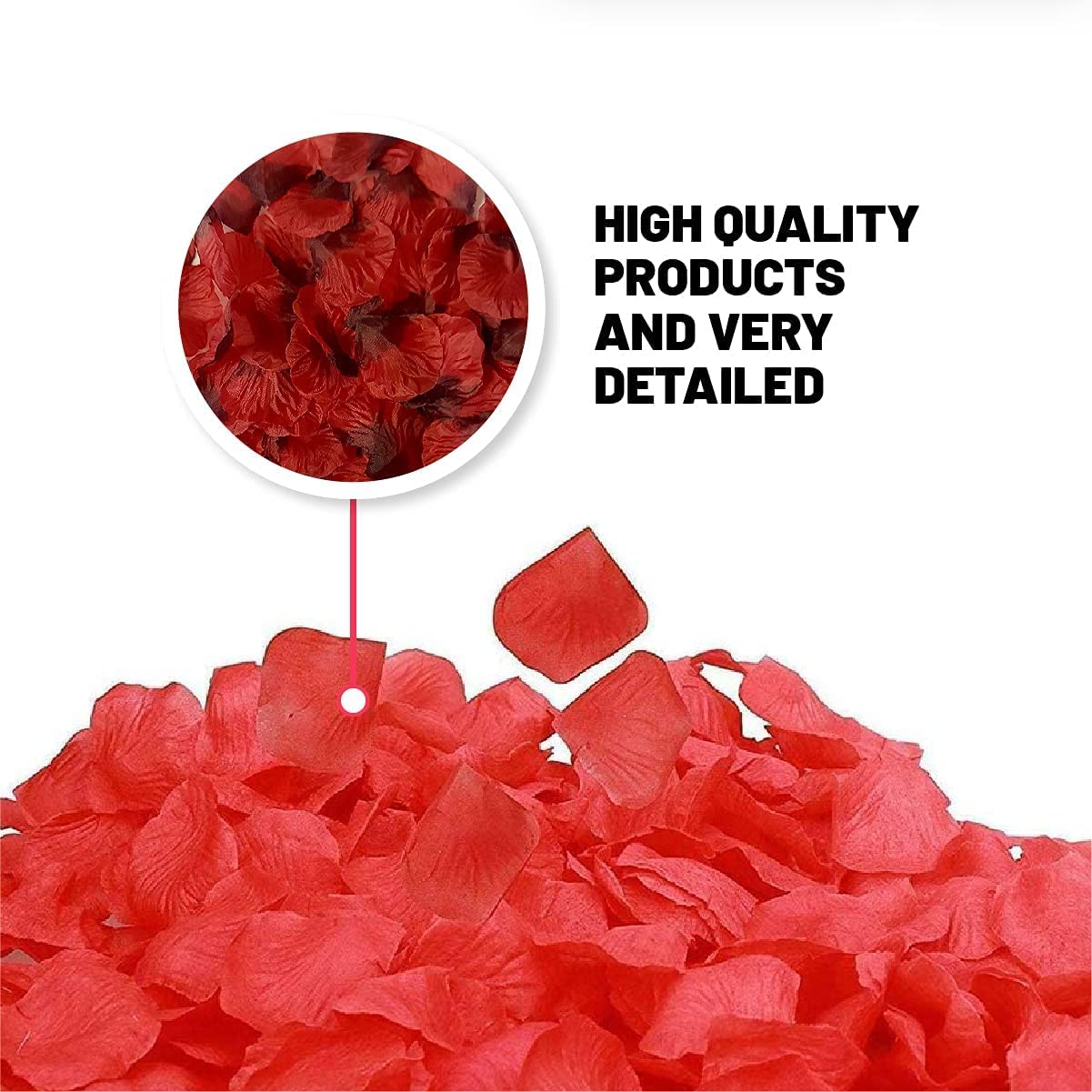 1000 Silk Rose Petal Flower Confetti Engagement Celebration