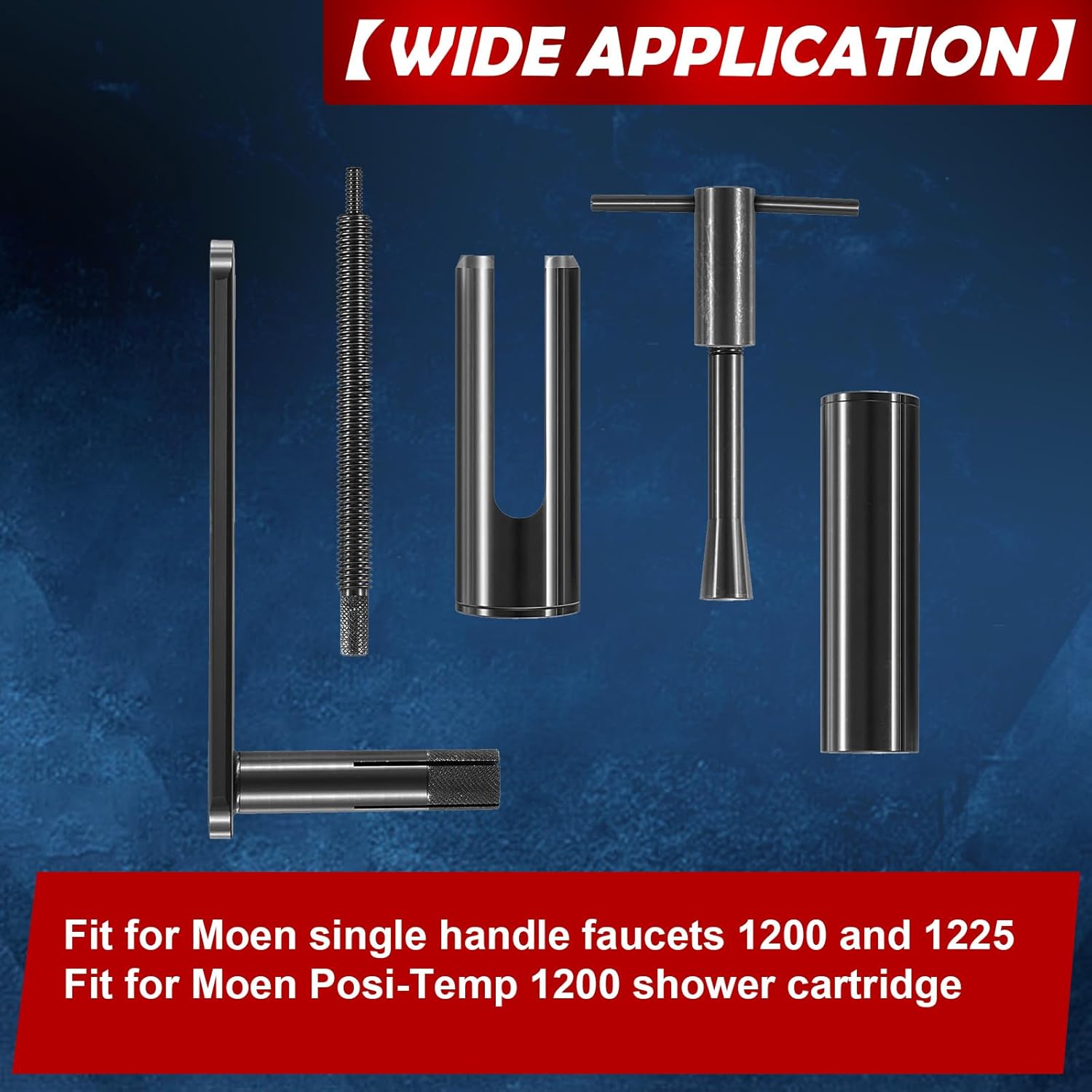 YMT 999150 Shower Cartridge Extractor Tool Cartridge Puller & Removal Tool For Moen 1200, 1222, 1225 Series Posi-Temp Cartridges