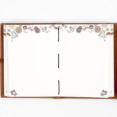 Miniatura 6 de CON*QUEST Conquest Journals Harry Potter Las Reliquias de la Muerte Cuaderno envuelto en cuero, 5"x7", cuero vegano, cubierta en relieve, 240