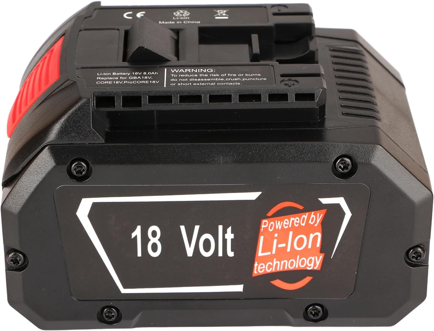 Rechargeable Li-ion Battery Pack BOS18B1 Replacement for 18V Battery BAT609 BAT609G BAT618 BAT618G 3601H61S10 Compatible with Cordless Tools GSB18VE-2-LI GSR18VE-2-LI GSR18V-LI (4000mAh)
