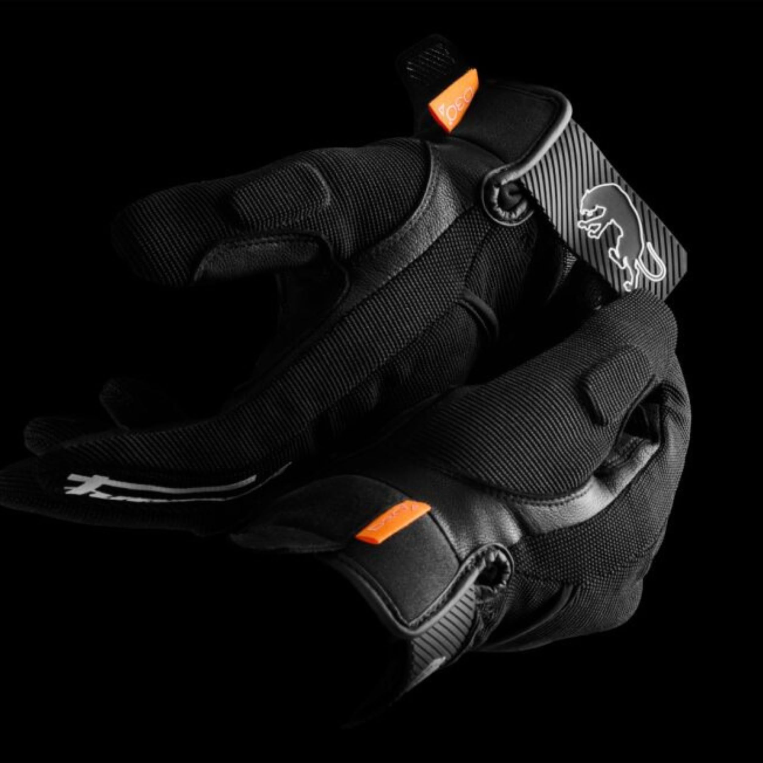 Furygan Jet D3O Evo | Jet Neon D3O - Gants de Moto pour Homme - Paume 100% Cuir - Confort - Gants d'été - Respirants et légers - Compatibles avec Les écrans tactiles