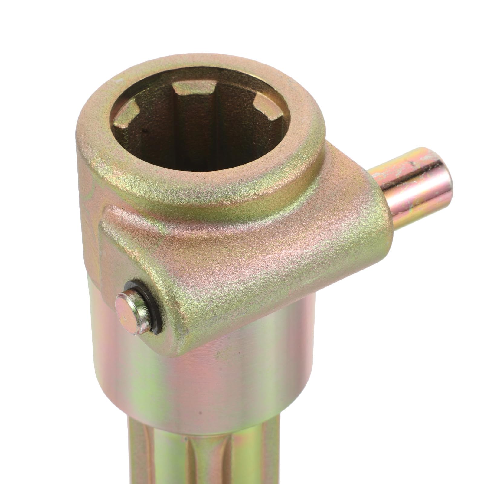 ULTECHNOVO Adattatore Prolunga Pto 1-3/8 Pollici 6 Denti Maschio e Femmina in Ferro Zincato Compatibile per Attrezzature Agricole e Lavori sul Campo