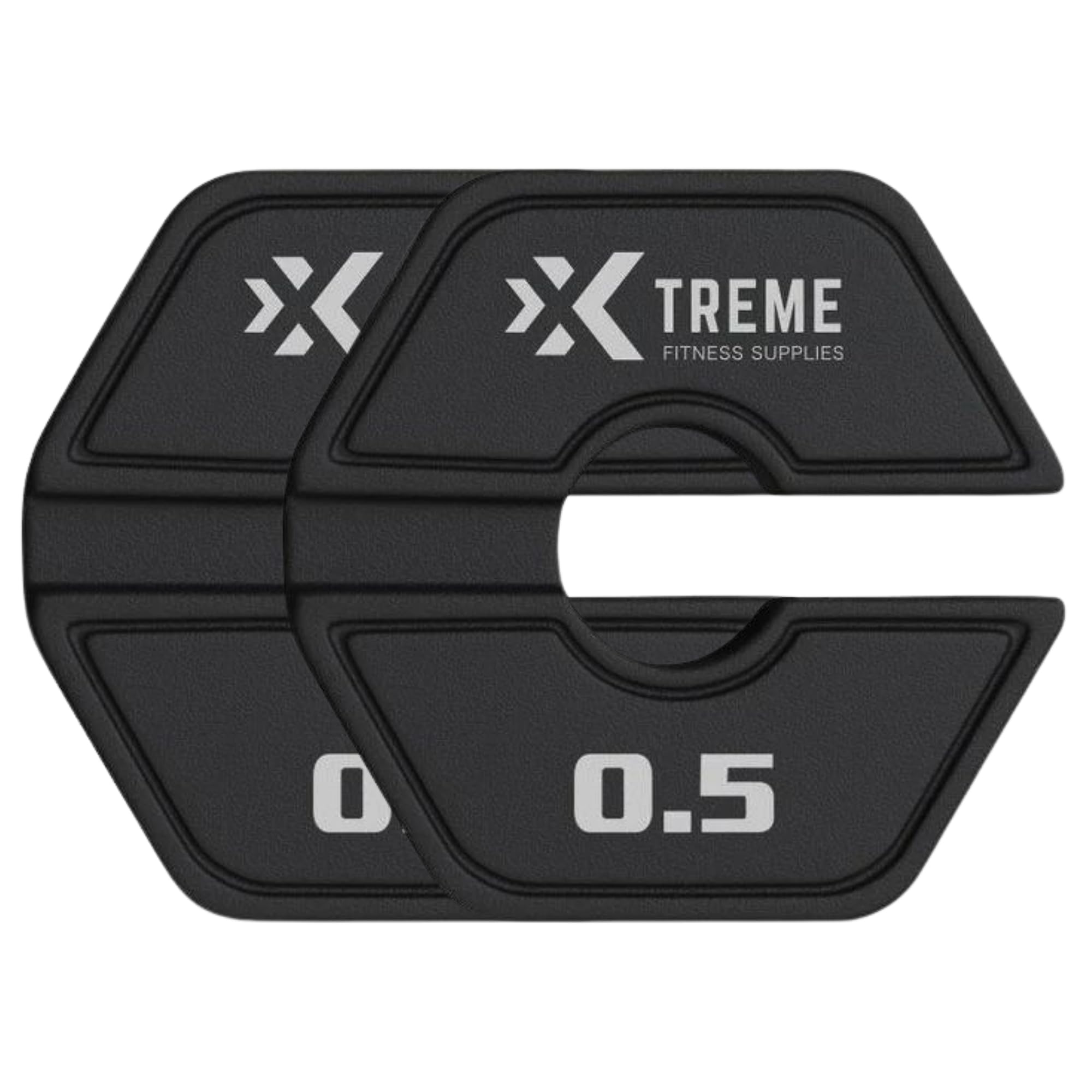 Xtreme Fitness Add-On Flex Plates Set 0.5 kg & 1 kg, Robuste Gummi Hantelscheiben für Langhantel und Kurzhantel, Flexible Micro Plates für präzise Steigerung