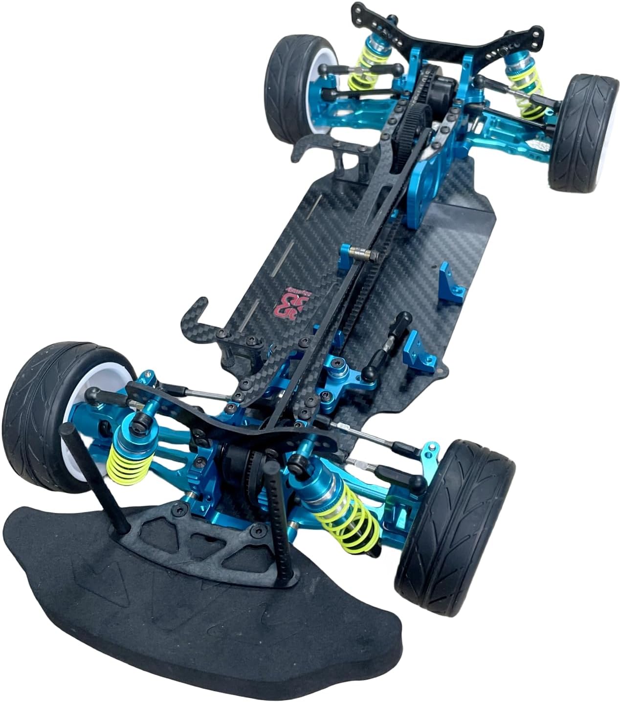 X416 RC DIY 1/10 Alloy and Carbon D4 AWD EP Drift Racing Car Body Frame Kit Electric Touring Car Chassis Frame