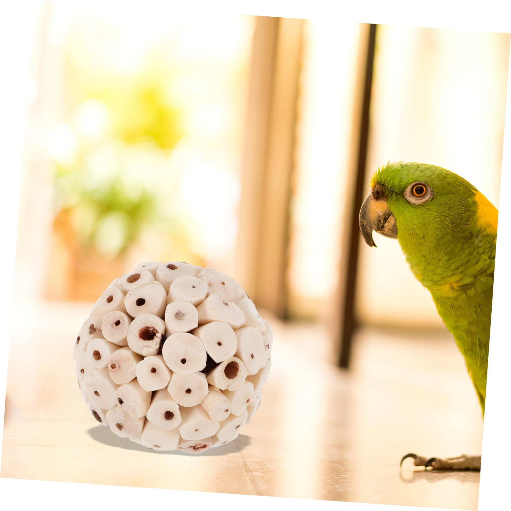 BESPORTBLE 30pezzi Giocattoli Masticabili Per Uccelli e Piccoli Animali Palline Da Foraggiamento Naturali Per Pappagalli Cavia Conigli e Ricci Giochi Per Masticare Sicuri e Divertenti