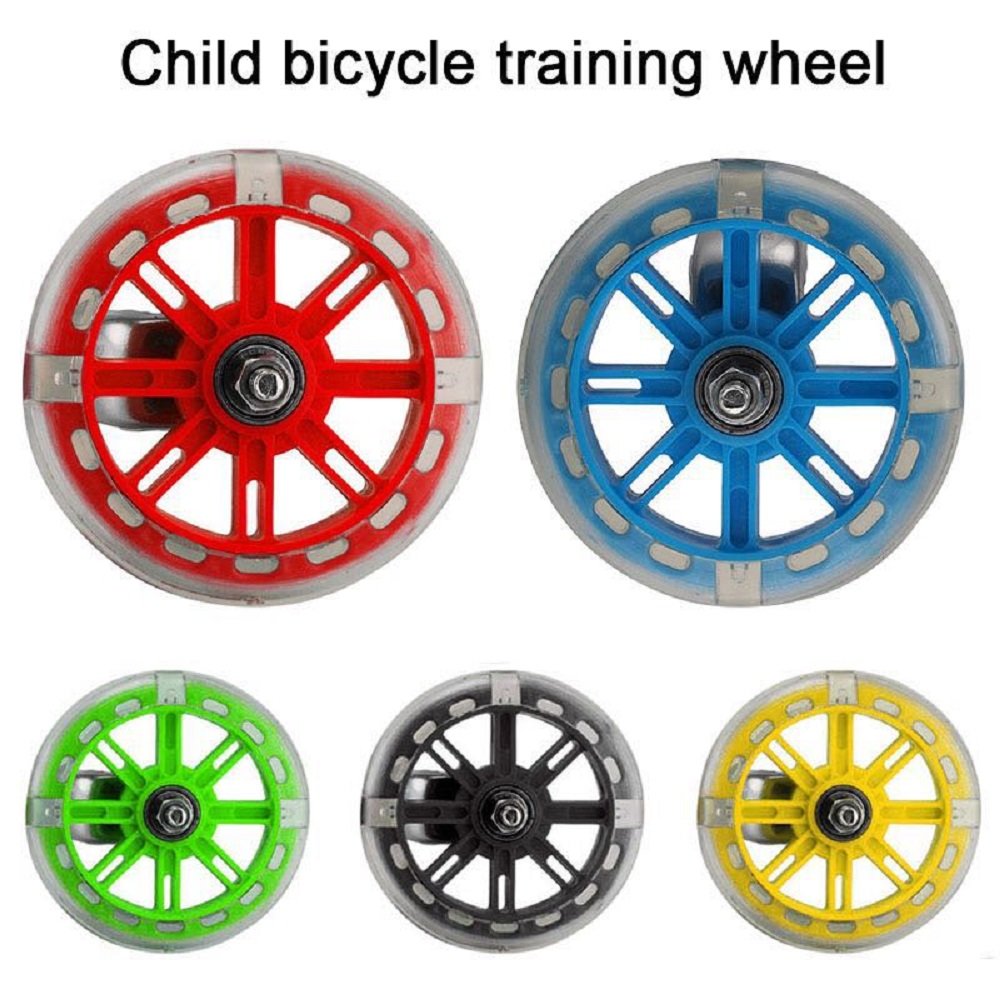 Cozy Heart Child Bicycle Training Wheel Children Bicycle Stabilizers Kids Cycling Bike Training Wheels (Yellow)