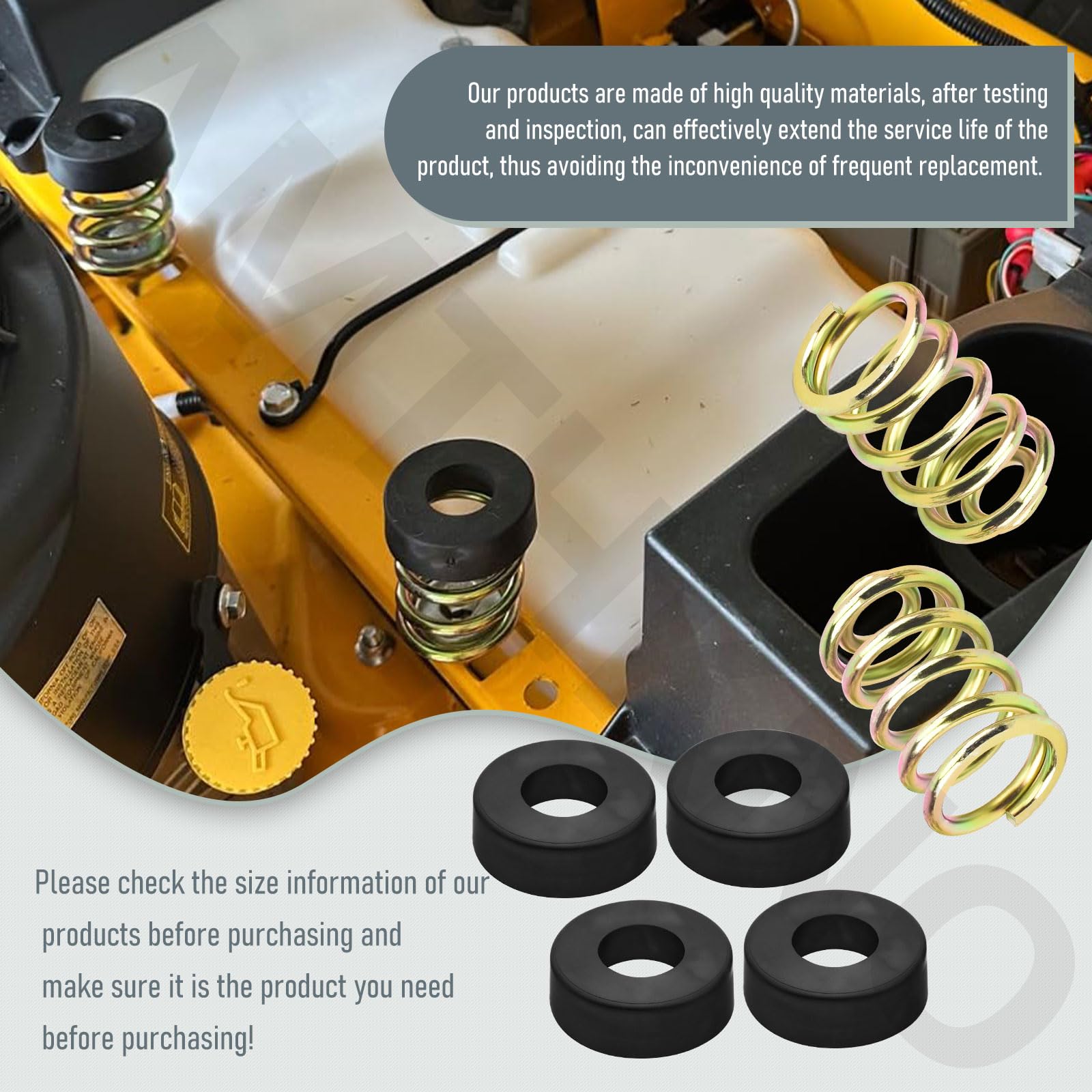 2-Pack Compression Seat Springs – Replacement For Lawn Mower Part