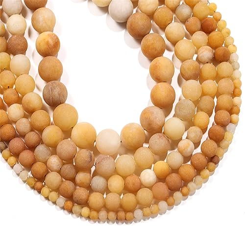 4 6 8 10 0.472in cuentas de piedra de topacio natural viejo, cuentas redondas sueltas para bricolaje, pulseras, collares, aretes, joyas, accesorios