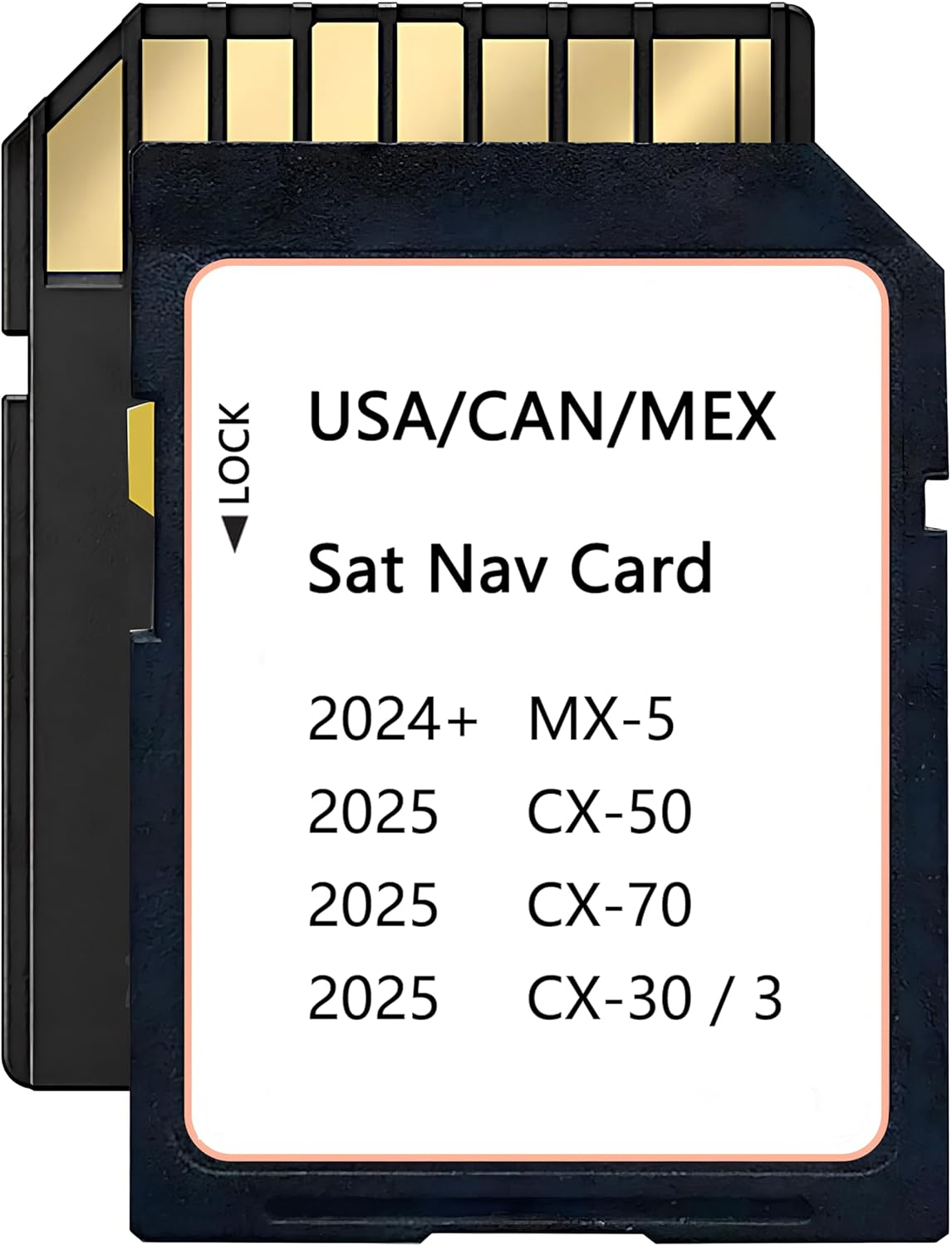 Latest Navigation SD Card KR9D66EZ1 Compatible with 2024+ MX-5, 2025 3 / CX-30 /CX-50 /CX-70, USA/CAN/MEX Maps