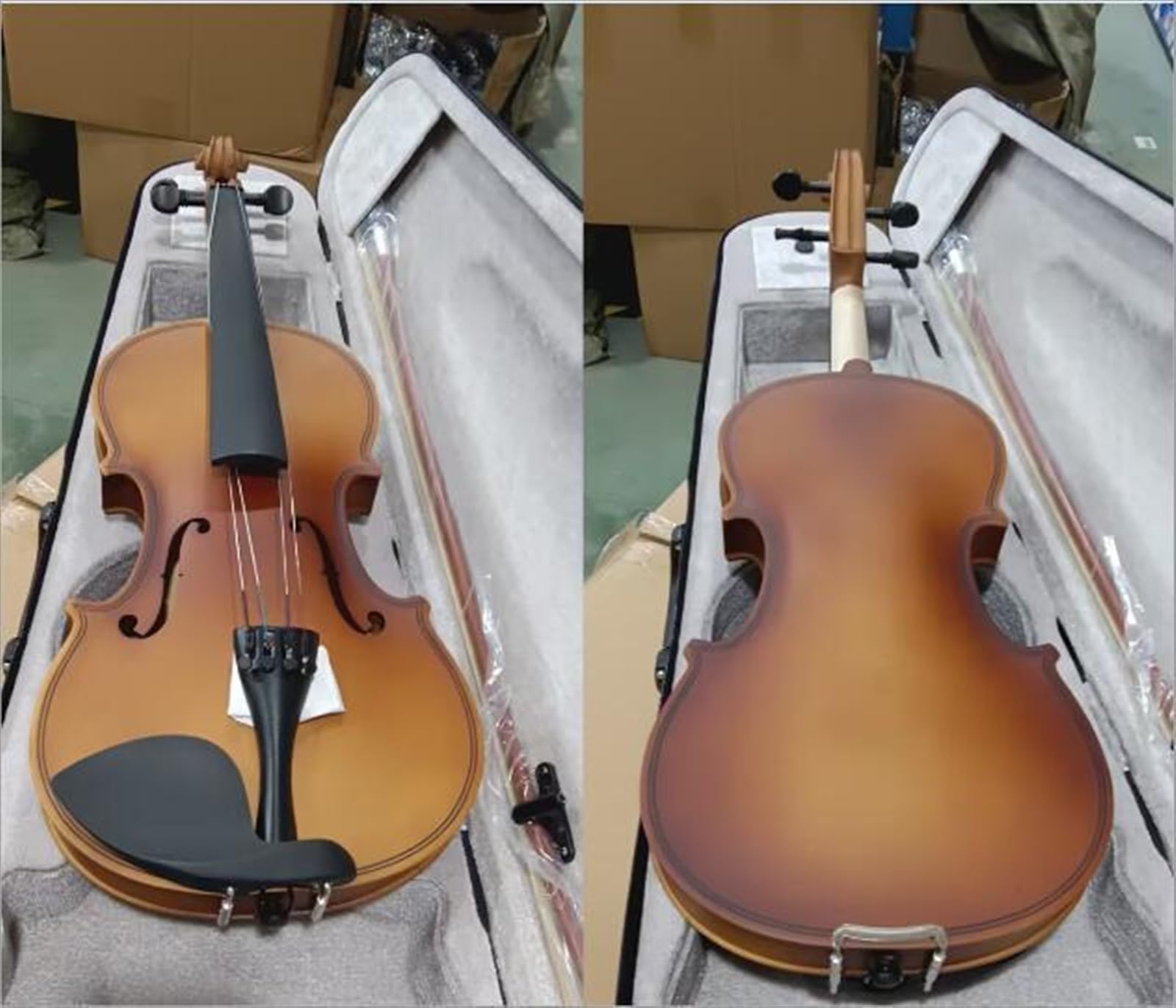 Geige Natürliches Licht Violine Violine Anfänger Erwachsener Spielt Violine(4/4-Matte-2)