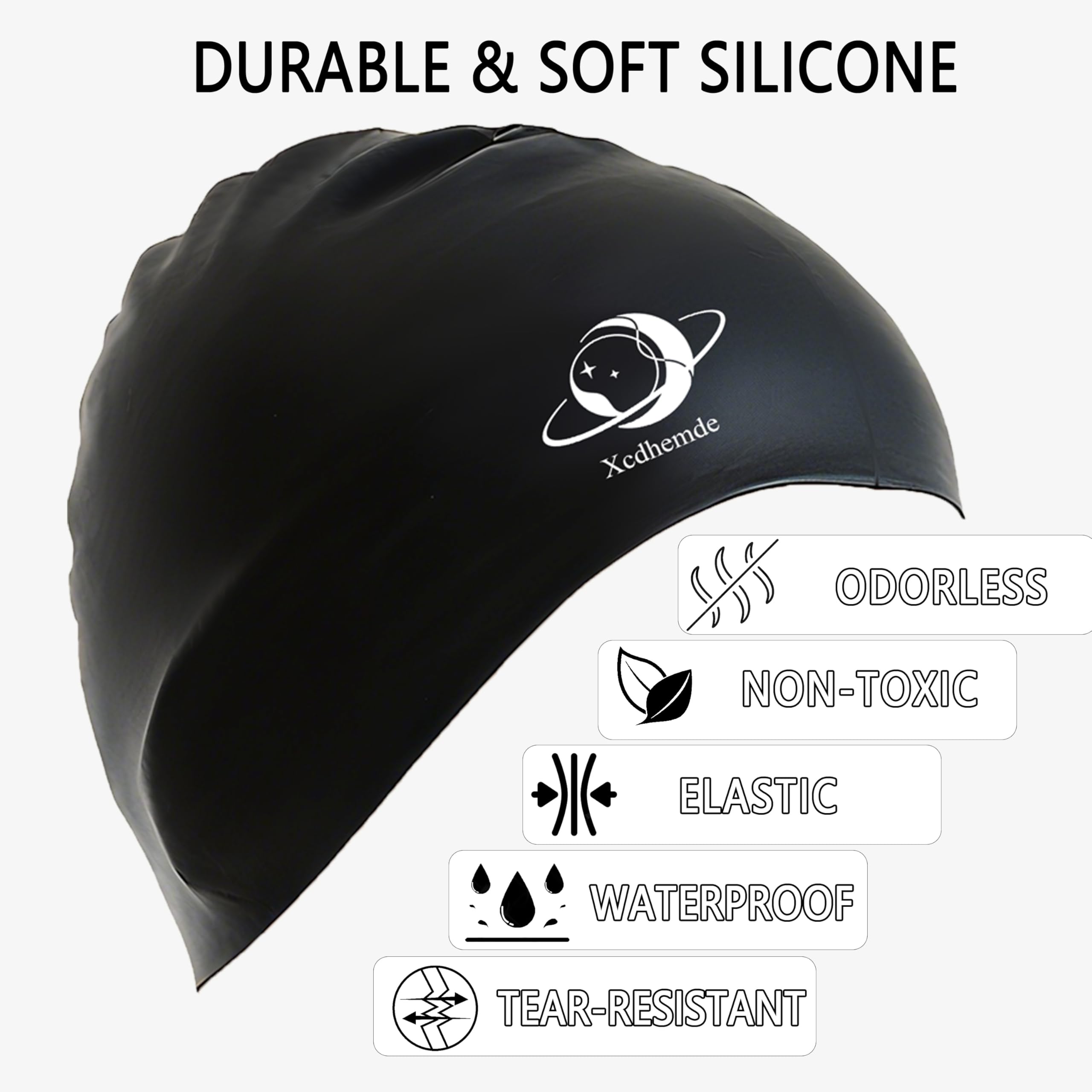 Gorro de Natación Unisex Elástico para Adultos